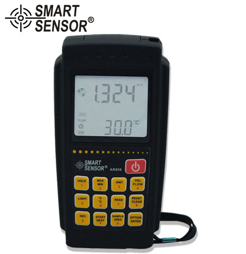 ?，?AR856 數(shù)字風(fēng)速計(jì) 分體式風(fēng)量儀風(fēng)速儀風(fēng)速計(jì)測(cè)風(fēng)儀可連電腦