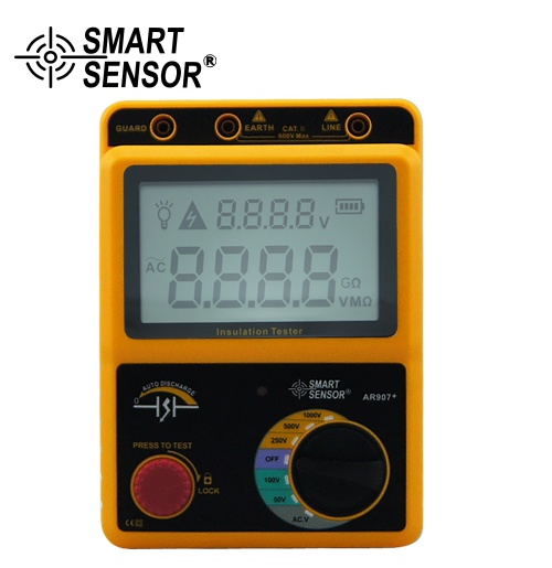 ?，?AR907+數(shù)顯高壓兆歐表 絕緣電阻表 1000V搖表電子搖表兆歐表